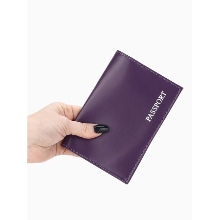 Passport cover, purple color-3