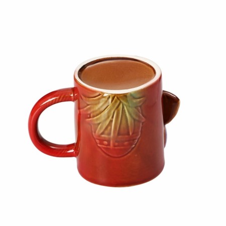 Ceramic "Bunny" mug, 350 ml, red color-3