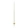 Wall lamp mantra tobago, LED, 1010LM, 3000K, 113x55x1250 mm, gold color