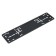 Frame under the license plate, silicone, 1 pc., Black ADFC005
