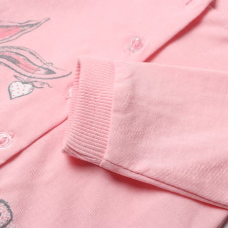 Кофточка для девочки, цвет розовый, рост 74-2