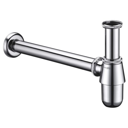 Siphon for the sink Wasserkraft a071, 1 1/4 "x 32 mm, brass/stainless steel, chrome