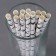 Pipe for the cocktail "Zebra", a set of 12 pcs.