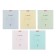 Notebook of 18 sheets in the Erichkrause Bright cage "Classic", cover coated cardboard, offset unit, white -white 100%, mix (1 type of cover in a pack)
