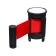 Cassette with an exhaust ribbon - 180 cm, height - 11 cm, width - 48 mm, red