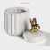 Ceramic bank for bulk products of the Golden Bunny, 900 ml, white color