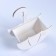 Kashpo wooden "Umbrella with a suspension", white, 19 × 9 × 21.5 cm