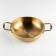 Stear, d = 22 cm, h = 6.5, thickness 1 mm, 201 steel, gold color