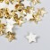 Decor for creativity plastic "Stars" gold set 50 pcs 1.4x1.4 cm