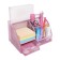 Chancellery trifle stand 7 departments, mesh metal, pink
