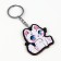 Keychain for keys with stickers in the set "cat", 4.7 x 10 cm