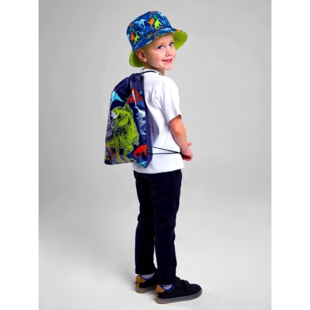Children's set "Dinosaur" (panama+ bag for shoes), rr. 52-54 cm-5