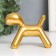 Souvenir Polystone "Dog" gold 10x7.8x5.4 cm