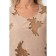 Women's dress, size 44, beige color, red