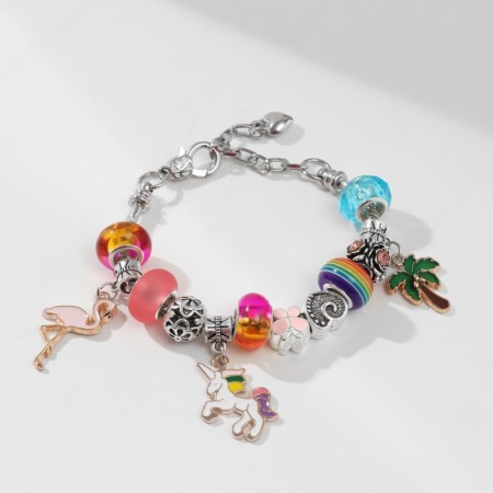 Set for creating bracelets "Gift for Girls" in a box, 26 items, color-2