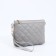 Bag Cross-Bodi with a zipper, gray color