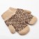 Women's mittens from the Mongol wool "patterns" Beige color, size 17-19