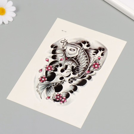 Tattoo on the body color "SOM" 26.1x14.6 cm-2