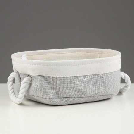 Stelly basket with Country handles, 320 x 220 x 100 mm, gray-2