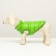 Dog jacket two -sided with print, size 8 (ds 20 cm, og 30, ok 22 cm), green