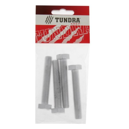 Bolt "Tundra Krep", with a hexagonal head, galvanized, Din933, M12x70 mm, 4 pcs-4
