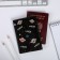 Set of passport cover and keychain "Kotosmos"