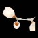 Ceiling EVOLUCE lamp. Sle113502-05. Ciotolla. 5x60 watts, E27, 92x59x50 cm, white color, light wood