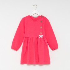Dress for girls, dark pink color, height 116 cm