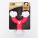 Two -layer toy (hard and soft plastic) "slingshot", 12 cm, pink