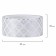 Adhesive Washi-tanks for decor with foil silver, 15 mm x 3 m (set 7 pcs) rice paper