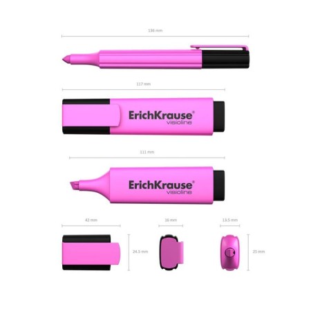 Marker textbook 5.2 Erich Krause V-20 Pink-1