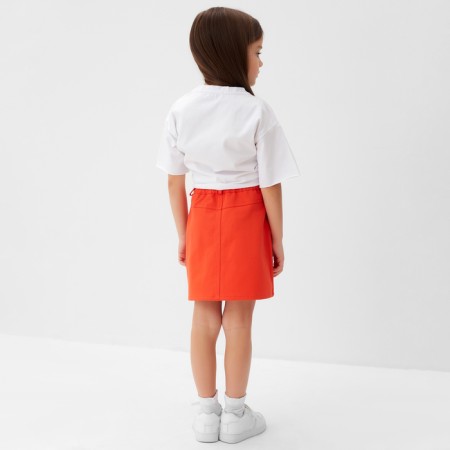 Denim skirt KAFTAN p. 36 (134-140 cm), orange-3