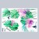 Sticker Plastic Interior Color "Hummingbirds and Palm leaves" 60x90 cm