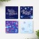New Year. Bookmarks for books Magic "Magic", on a postcard, 4 pcs