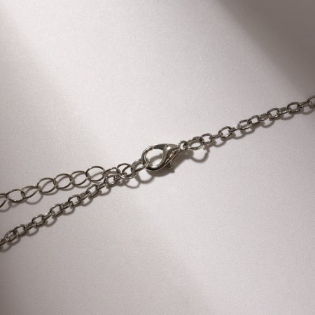 Piece "Gothic" Cross, red color in silver, 52.5 cm-2