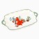 New Year! New Year's ceramic "Snegier" dish, 23x13x2.5 cm, white color