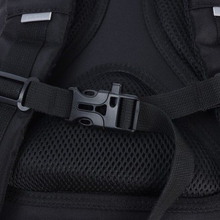 School backpack, 39 x 26 x 19 cm, Grizzly, ergonomic back, laptop department, black-8