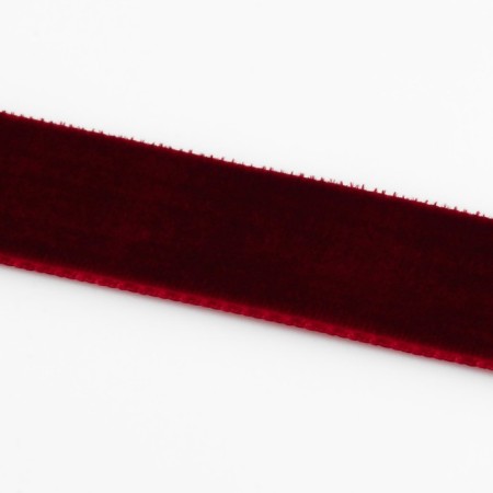 Velvet tape, 20 mm, 18 ± 1 m, burgundy color # 43-2