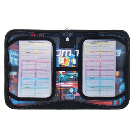 Penal 1 section, 140 x 200 x 40 mm, 2 folding strips, fabric, Hatber "Night drift" NPK_74286-3