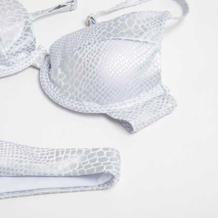 Swimsuit female separate minku color silver, size 42-5