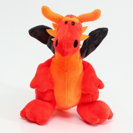 Soft toy "Dragon", 22 cm, orange color-3