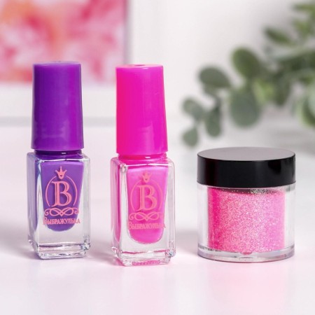 Set for creating a children's manicure "You are super!" (Mix of polymer elements)-2