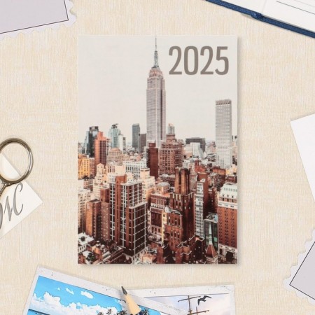 Pocket calendar "Megapolis - 1" 2025, 7x10 cm, mix-2