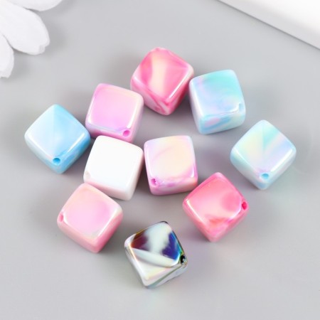 Busina Plastic for creativity "Volumetric rhombuses. Hologography" MIX 1.4x1.4x1.4 cm