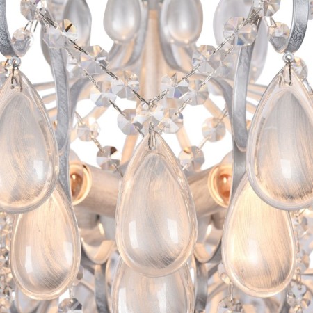 Freya Fr2302CL-06S Chabrol, 592x592x473 mm, E14, 6x40W, silver color-3
