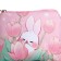 Children's textile wallet "Bunny", 11x9x0.5 cm, mint color