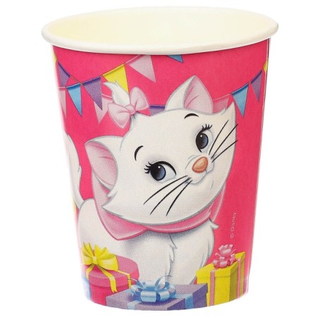 Paper glass "Happy Birthday!", 250 ml, cats aristocrats-1