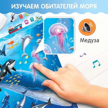 Talking electronic poster "Sea World", sound effects-3