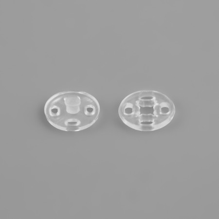 The buttons are sewing, d = 10 mm, 10 pcs, the color is transparent-1