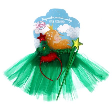 Carnival set "Christmas tree", 3 objects: rin, rod, skirt, 3-5 years-3